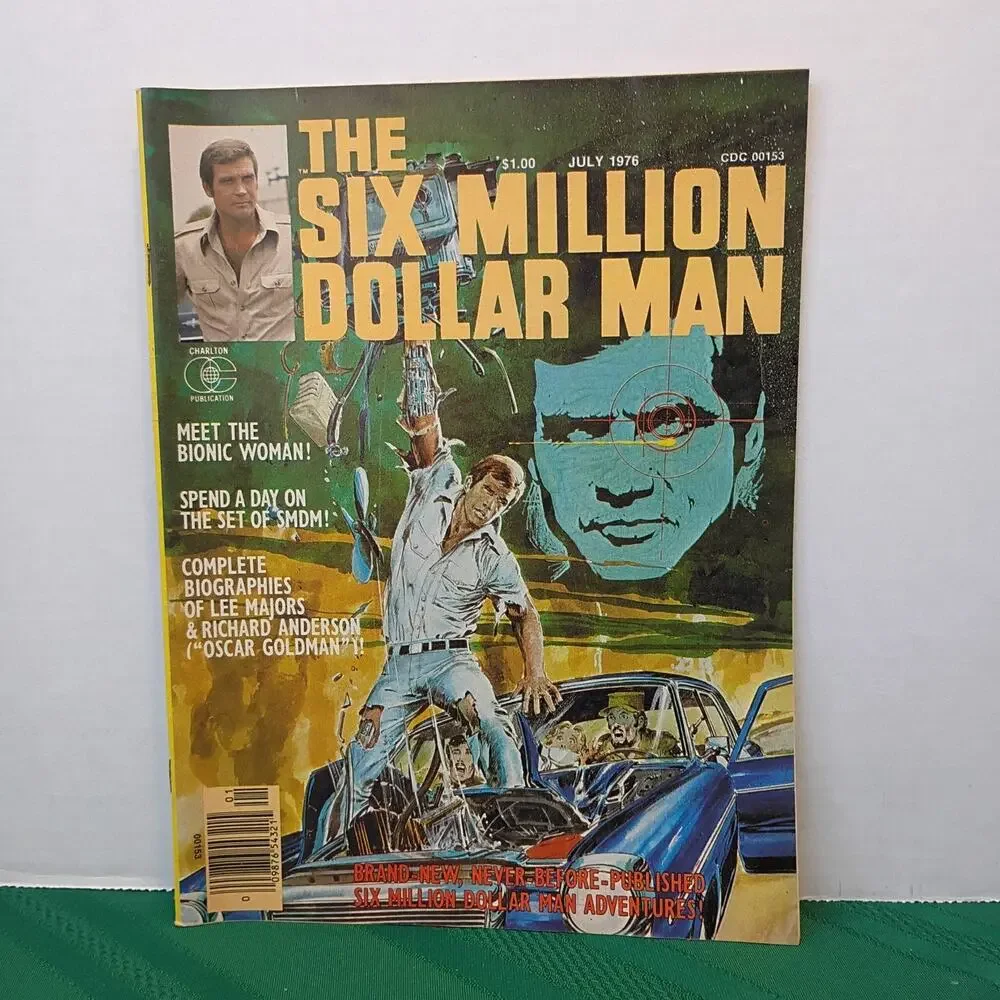 The Six Million Dollar Man #1 Charlton Comics 1976 Magazine Neal Adams